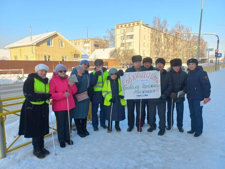 Алабуга дәүләт автоинспекторлары «Белая трость» акциясе үткәрде