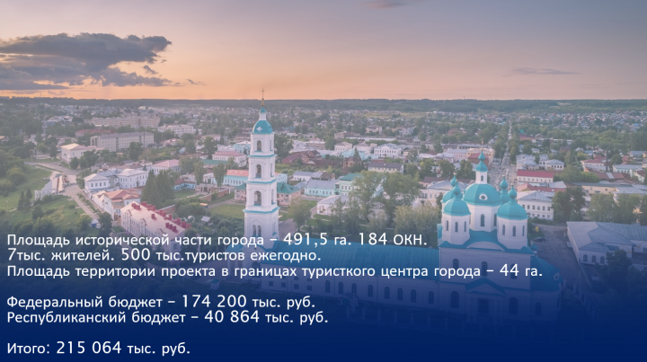 Алабуга районы шәһәр үзәгенең турист коды проекты белән Россия туризмы конкурсында җиңүче булды