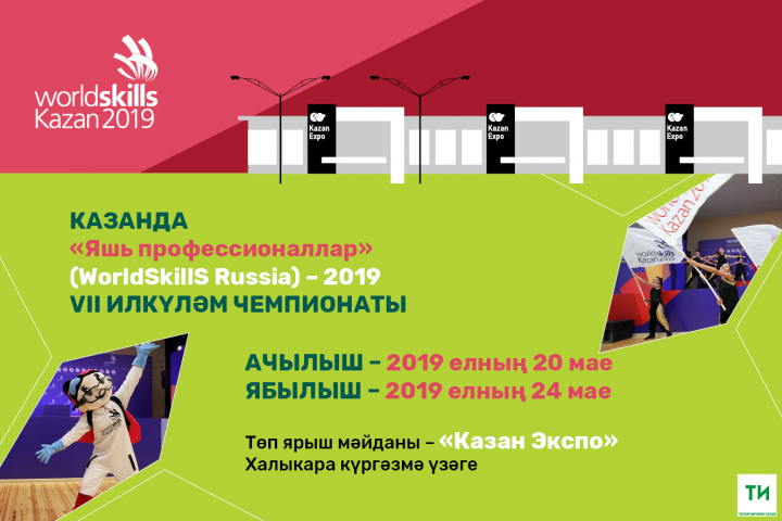Казанда WorldSkills-2019 илкүләм чемпионатында 1,6 мең кеше катнашачак